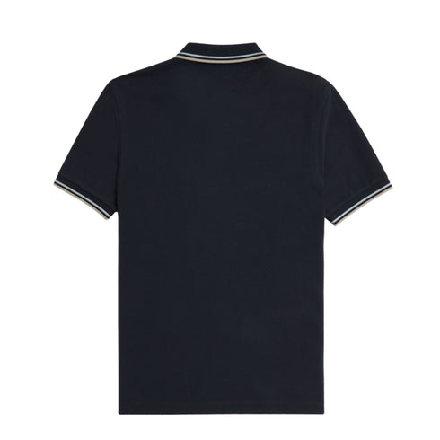 Fred Perry Polo Polo Uomo twin tipped in puro cotone Blu grigio P24-FRED PERRYM3600-V24-M - Francavilla Moda